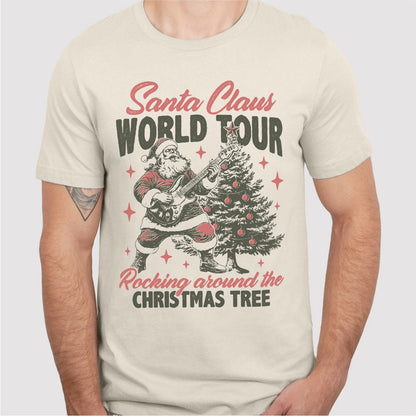 Santa Claus World Tour, Rocking Around The Christmas Tree | Unisex T-Shirt