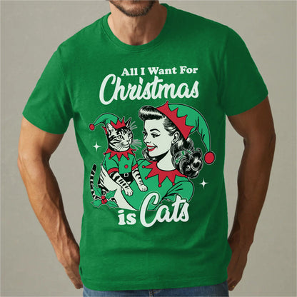 All I Want For Christmas Is Cats | Unisex T-Shirt