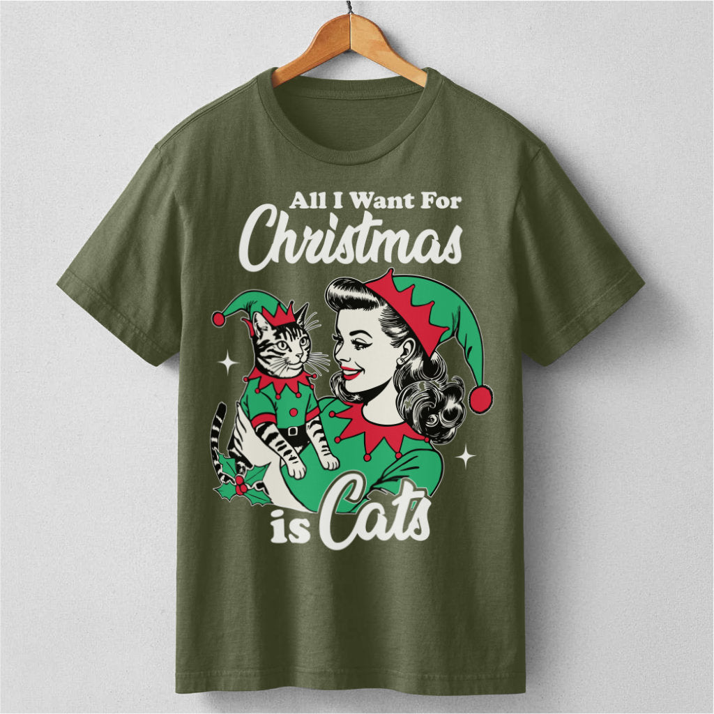 All I Want For Christmas Is Cats | Unisex T-Shirt