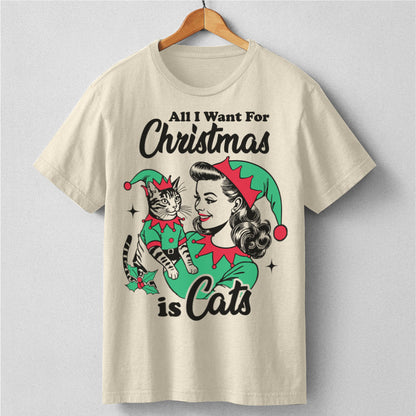 All I Want For Christmas Is Cats | Unisex T-Shirt