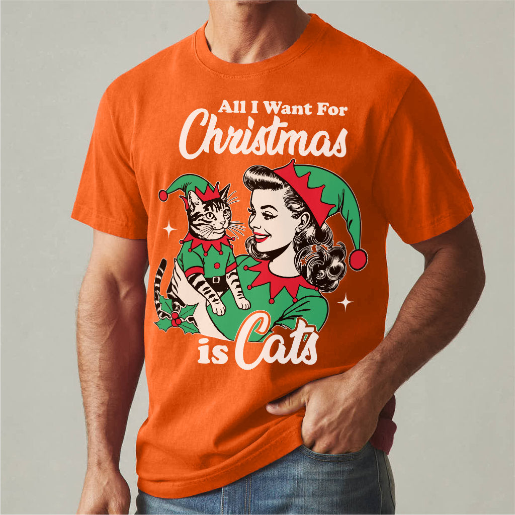 All I Want For Christmas Is Cats | Unisex T-Shirt