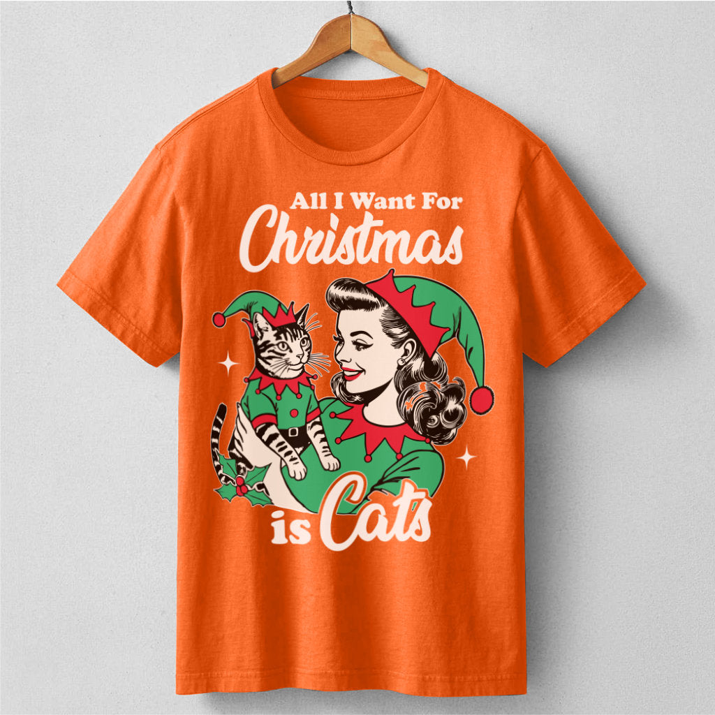 All I Want For Christmas Is Cats | Unisex T-Shirt