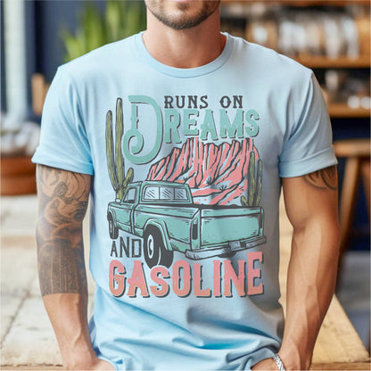 Runs On Dreams And Gasoline | Unisex T-Shirt