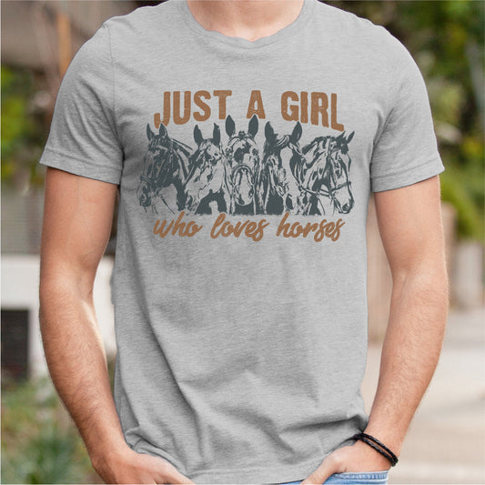 Just A Girl Who Loves Horses | Unisex T-Shirt