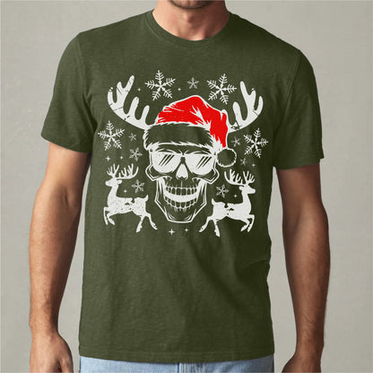 Christmas Skull Vintage | Unisex T-Shirt