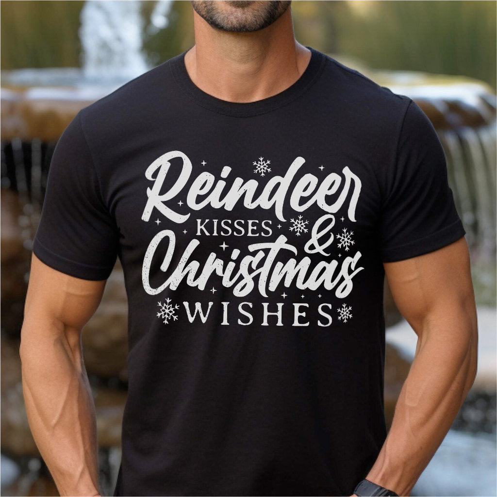 Reindeer Kisses And Christmas Wishes | Unisex T-Shirt