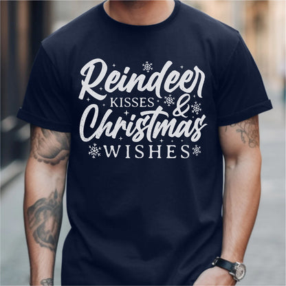 Reindeer Kisses And Christmas Wishes | Unisex T-Shirt