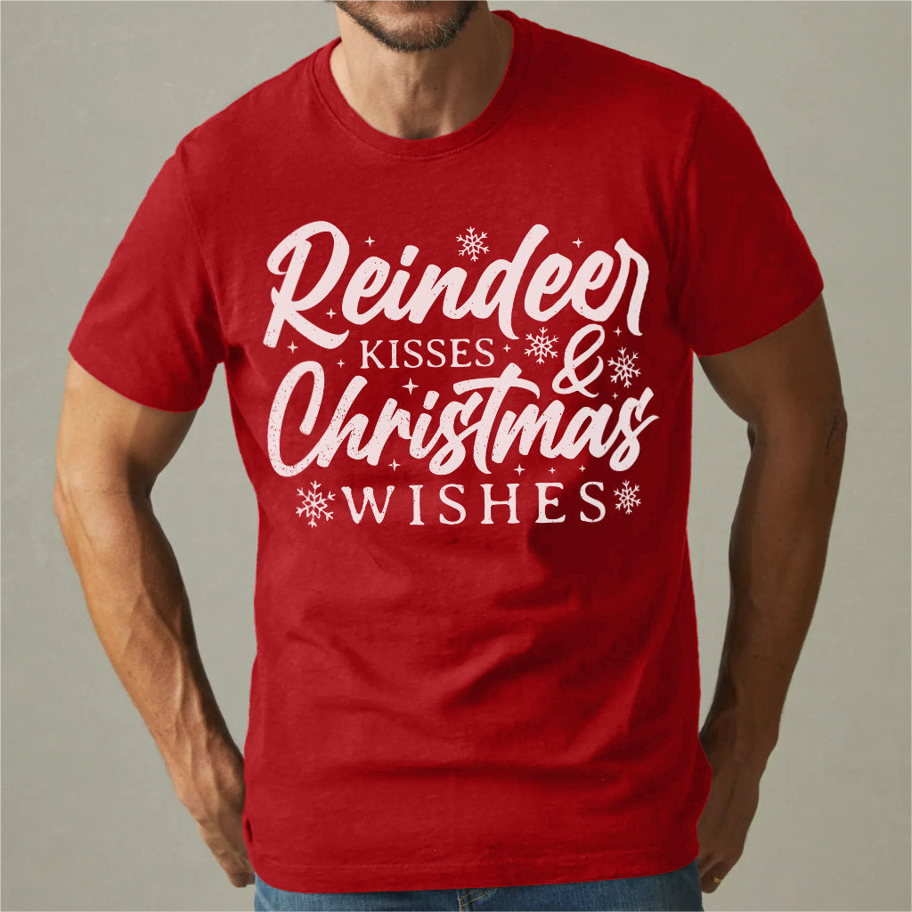 Reindeer Kisses And Christmas Wishes | Unisex T-Shirt