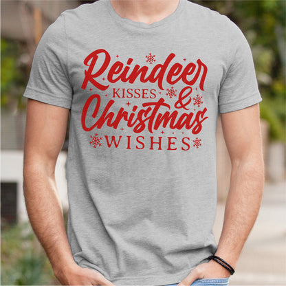 Reindeer Kisses And Christmas Wishes | Unisex T-Shirt