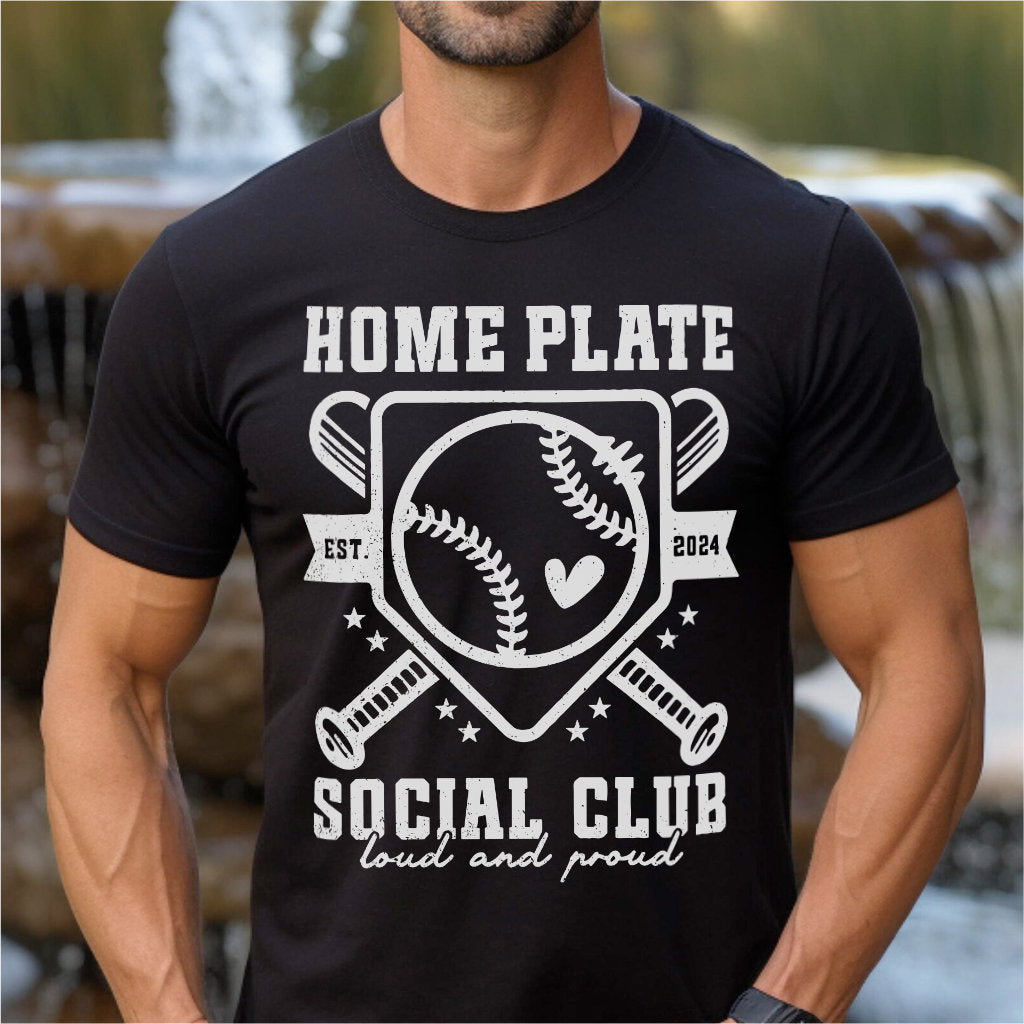 Baseball Home Plate Social Club | Unisex T-Shirt