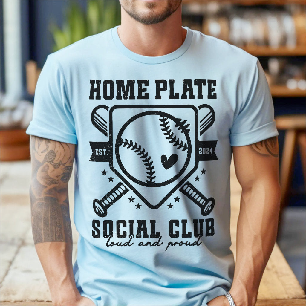 Baseball Home Plate Social Club | Unisex T-Shirt