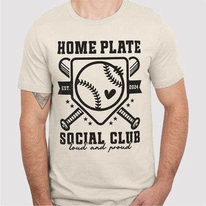 Baseball Home Plate Social Club | Unisex T-Shirt