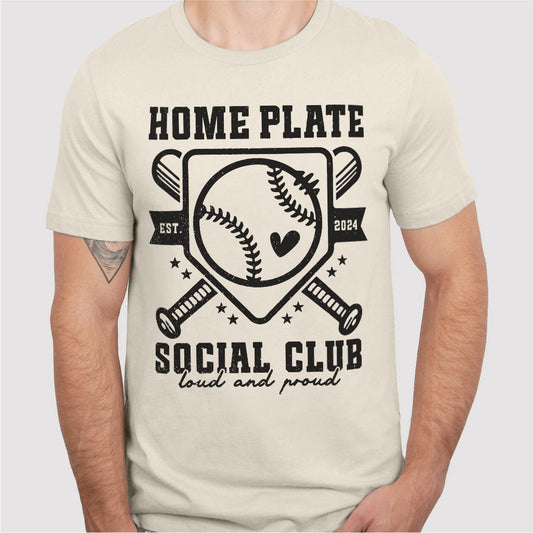 Baseball Home Plate Social Club | Unisex T-Shirt