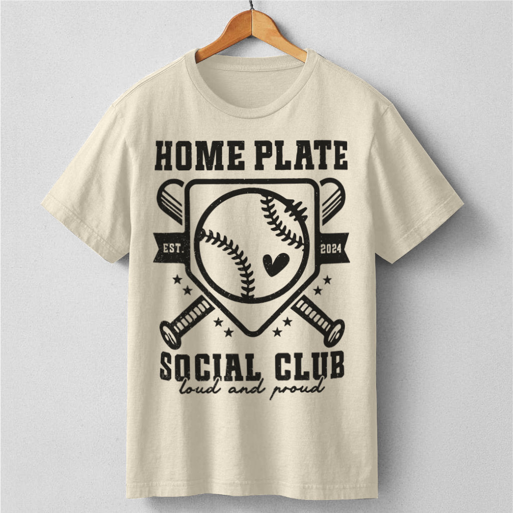 Baseball Home Plate Social Club | Unisex T-Shirt