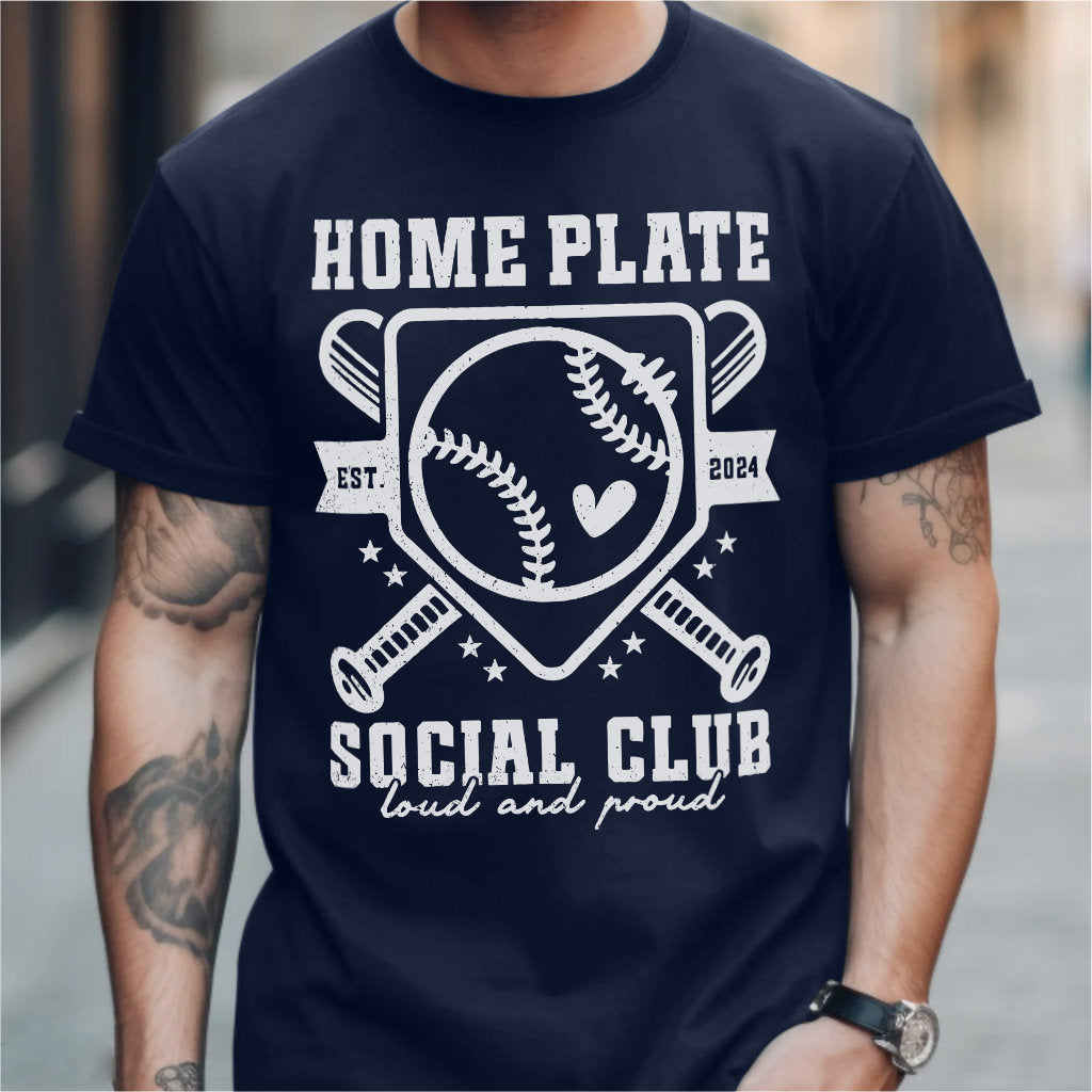 Baseball Home Plate Social Club | Unisex T-Shirt