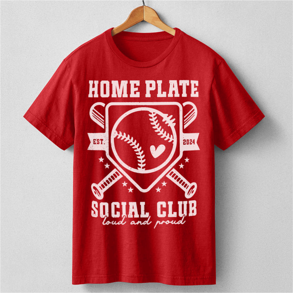 Baseball Home Plate Social Club | Unisex T-Shirt