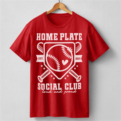 Baseball Home Plate Social Club | Unisex T-Shirt