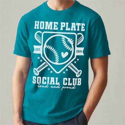 Baseball Home Plate Social Club | Unisex T-Shirt