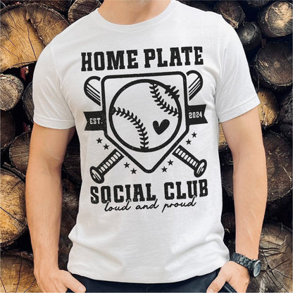 Baseball Home Plate Social Club | Unisex T-Shirt