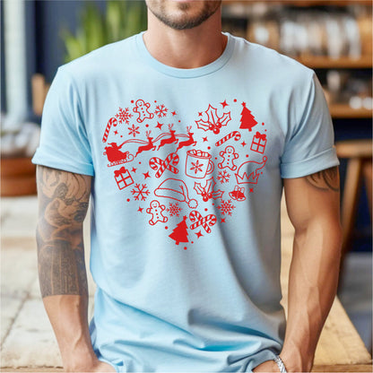 Funny Christmas Heart | Unisex T-Shirt