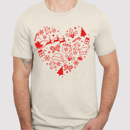 Funny Christmas Heart | Unisex T-Shirt