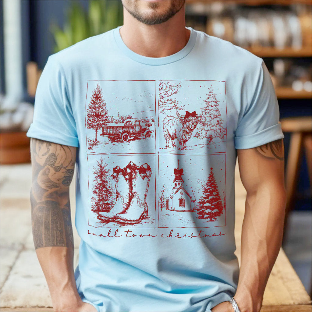 Vintage Small Town Christmas | Unisex T-Shirt