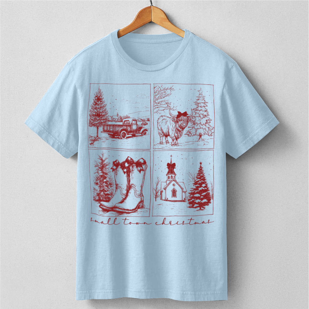 Vintage Small Town Christmas | Unisex T-Shirt