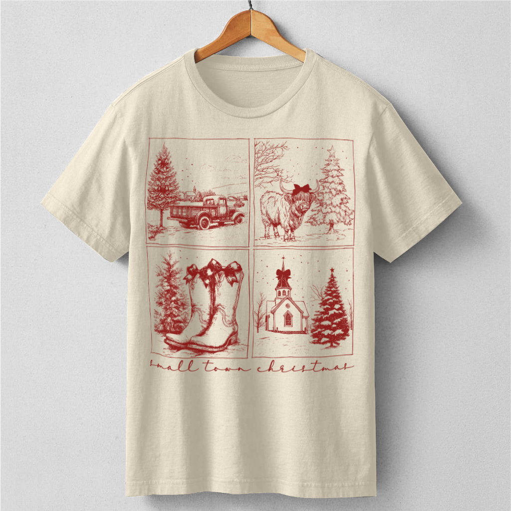 Vintage Small Town Christmas | Unisex T-Shirt