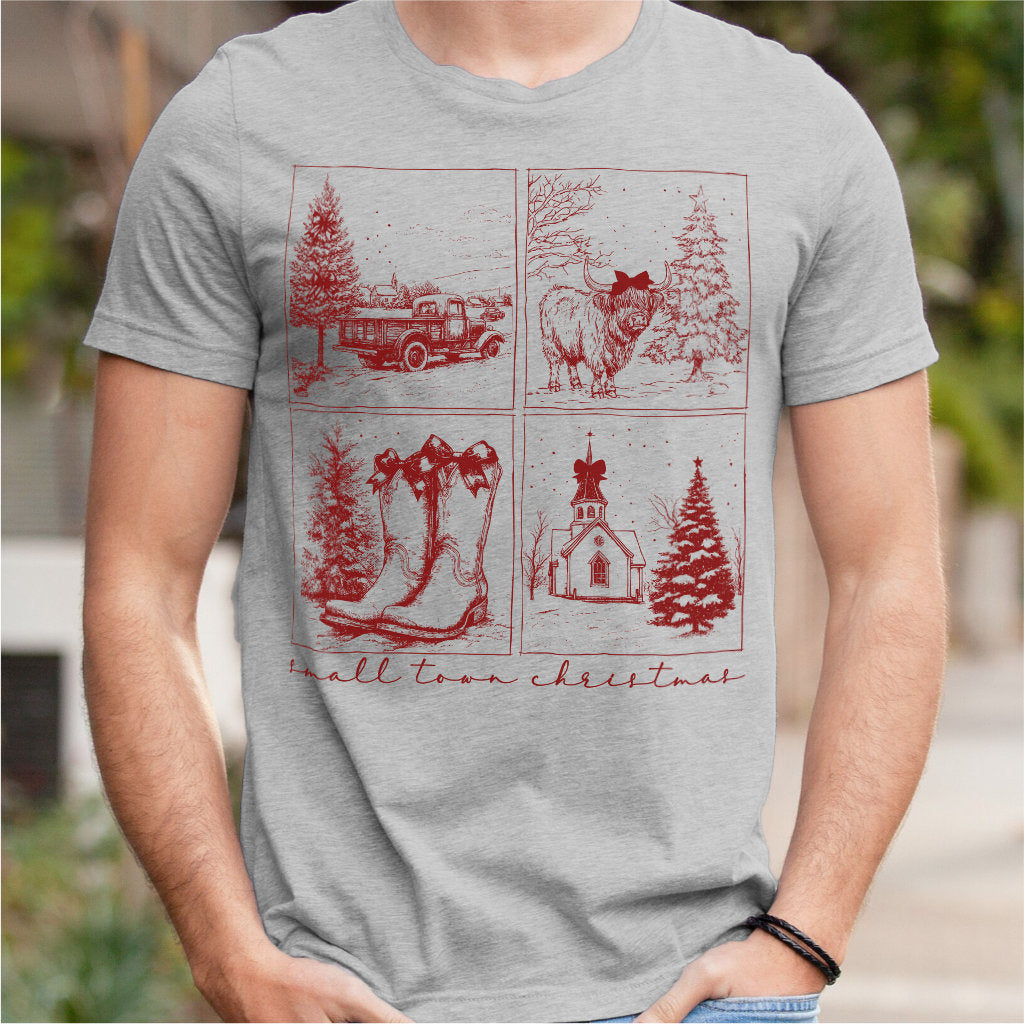 Vintage Small Town Christmas | Unisex T-Shirt