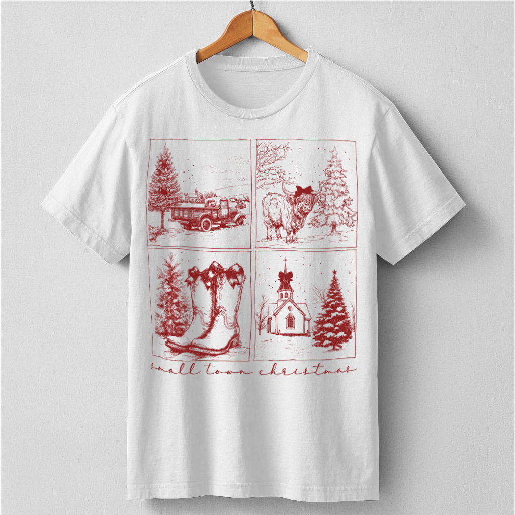 Vintage Small Town Christmas | Unisex T-Shirt