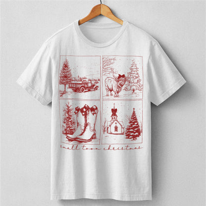 Vintage Small Town Christmas | Unisex T-Shirt